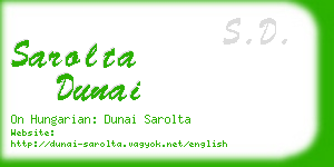 sarolta dunai business card